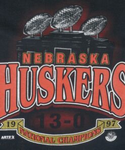 Vintage 90s University Of Nebraska Huskers Sweatshirt, Nebraska Huskers National Champions T-Shirt 1997, Nebraska Huskers Sweater