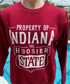 Vintage 90s University of Indiana Hoosiers Crewneck Sweatshirt, Indiana University Football Hoodie T-Shirt
