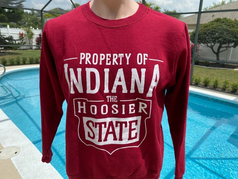 Vintage 90s University of Indiana Hoosiers Crewneck Sweatshirt, Indiana University Football Hoodie T-Shirt
