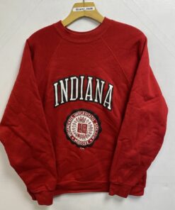 Vintage 90s University of Indiana Hoosiers Crewneck Sweatshirt, Indiana University Football Hoodie T-Shirt Football Fan Shirt