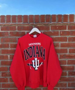 Vintage 90s University of Indiana Hoosiers Crewneck Sweatshirt, Indiana University Football Hoodie T-Shirt, Football Fan Shirt, University Football Fan Shirt