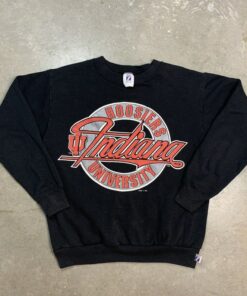 Vintage 90s University of Indiana Hoosiers Crewneck Sweatshirt, Indiana University Football Hoodie T-Shirt, Gifts for Fans