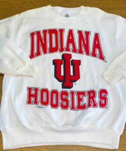 Vintage 90s University of Indiana Hoosiers Crewneck Sweatshirt, Indiana University Football Hoodie T-Shirt, University Football Fan Shirt