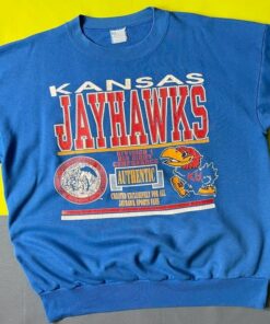 Vintage 90s University of Kansas Jayhawks Crewneck Sweatshirt, Kansas Jayhawks Shirt, Kansas Jayhawks Hoodie, Gift For Her, Gift For Him