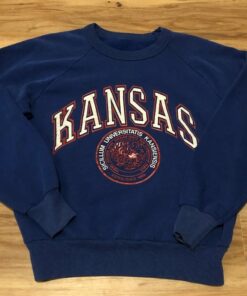 Vintage 90s University of Kansas Jayhawks Sweatshirt, Kansas Jayhawks Shirt, Vintage 90s Shirt, Gift For Her, Gift For Him