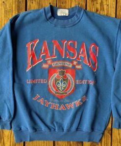 Vintage 90s University of Kansas Jayhawks Sweatshirt, Kansas Jayhawks Shirt, Vintage 90s Shirt, Gift For Her, Gift For Him, Jayhawks Sweater