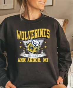 Vintage 90s University of Michigan Wolverines Crewneck Sweatshirt Hoodie Shirt
