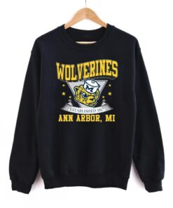Vintage 90s University of Michigan Wolverines Crewneck Sweatshirt Hoodie Shirt