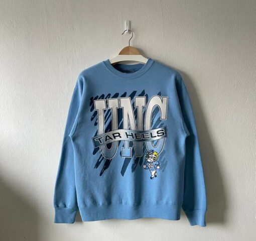 Vintage 90s University of North Carolina Tar Heels Crewneck Sweatshirt, Vintage Shirt, T shirt, Hoodie