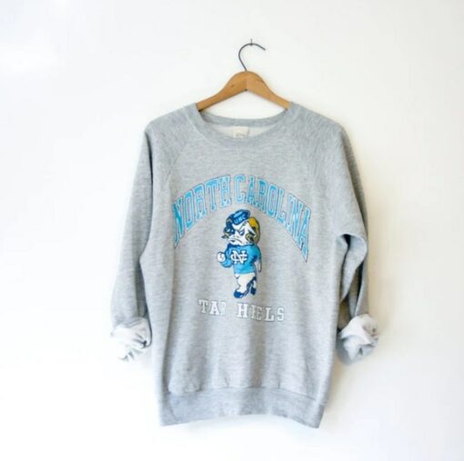 Vintage 90s University of North Carolina Tar Heels Sweatshirt, Vintage 90s Shirt, Gift For Her, Gift For Him