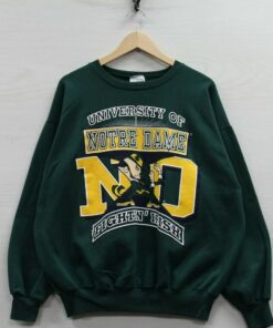 Vintage 90s University of Notre Dame Fighting Irish Sweatshirt Crewneck, Vintage Shirt, Hoodie
