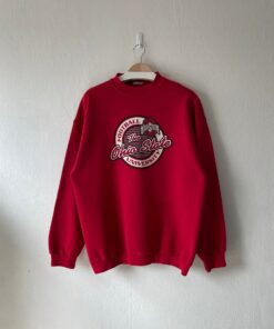 Vintage 90s University of Ohio State Crewneck Red Sweatshirt Sportswear