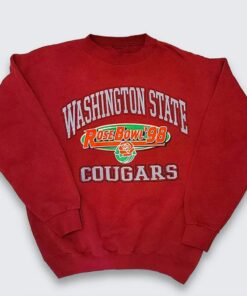 Vintage 90s Washington State Cougars Rose Bowl Crewneck Sweatshirt, Vintage 90s Shirt, T-shirt, Hoodie
