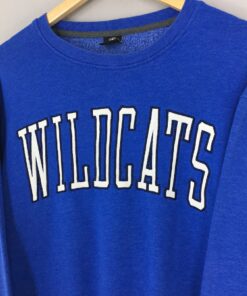 Vintage 90s Wildcats Basketball Blue Sweater