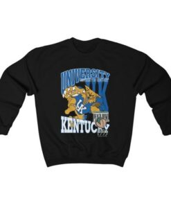 Vintage Blue Kentucky Wildcats Ncaa Sports Hoodie, University Of Kentucky Sweatshirt