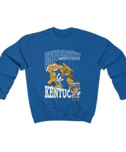 Vintage Blue Kentucky Wildcats Ncaa Sports Hoodie, University Of Kentucky Sweatshirt