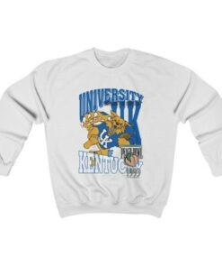 Vintage Blue Kentucky Wildcats Ncaa Sports Hoodie, University Of Kentucky Sweatshirt