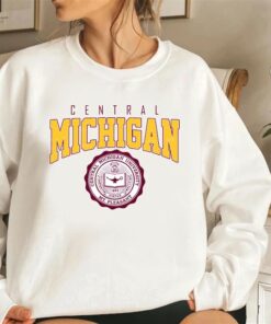 Vintage Central Michigan University CMU Sweatshirt Hoodie Shirt, Gift for Him, Gift for Her