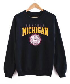 Vintage Central Michigan University CMU Sweatshirt Hoodie Shirt, Gift for Him, Gift for Her