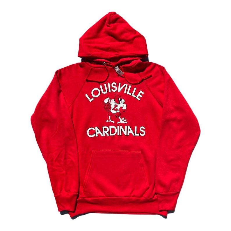 Vintage Champion Louisville Cardinals Hoodie University Football Fan Shirt Gifts for NCAA Fans