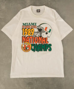 Vintage Champs Miami Hurricanes Shirt Unisex Crewneck Sweatshirt For Men Women