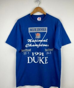 Vintage Duke Blue Devils National Champions 1991 T-Shirts
