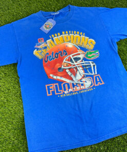 Vintage Florida Gators 1996 National Champs Shirt Helmet Printed On Sweatshirt Hoodie Reprint