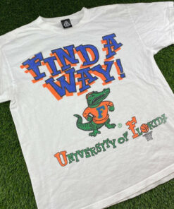 Vintage Florida Gators Basketball Shirt Find A Way U Of F Crewneck Sweatshirt