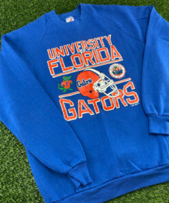 Vintage Florida Gators Football Sweatshirt UF Crewneck Sweater Hooide Gifts For Fans