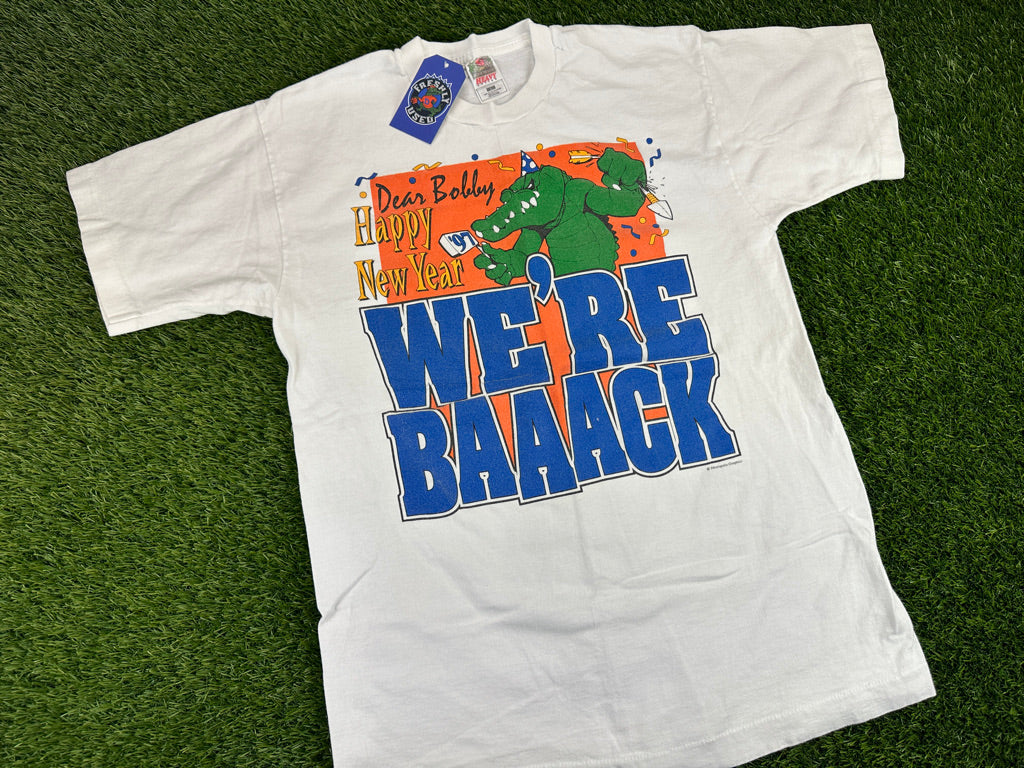 Vintage Florida Gators Happy New Year 1997 FSU Sweatshirt T Shirt