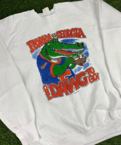 Vintage Florida Gators Hotdog Sweatshirt Reprint Full Size And Color