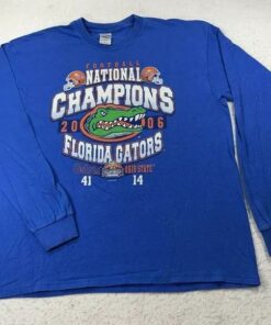 Vintage Florida Gators Men XL 2006 Long Sleeve Graphic T Shirt UF Football Champion Crewneck Sweatshirt