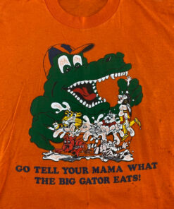 Vintage Florida Gators Rivalry Shirt Orange 80's UF Crewneck To Tell Your Mama What The Big Gator Eats