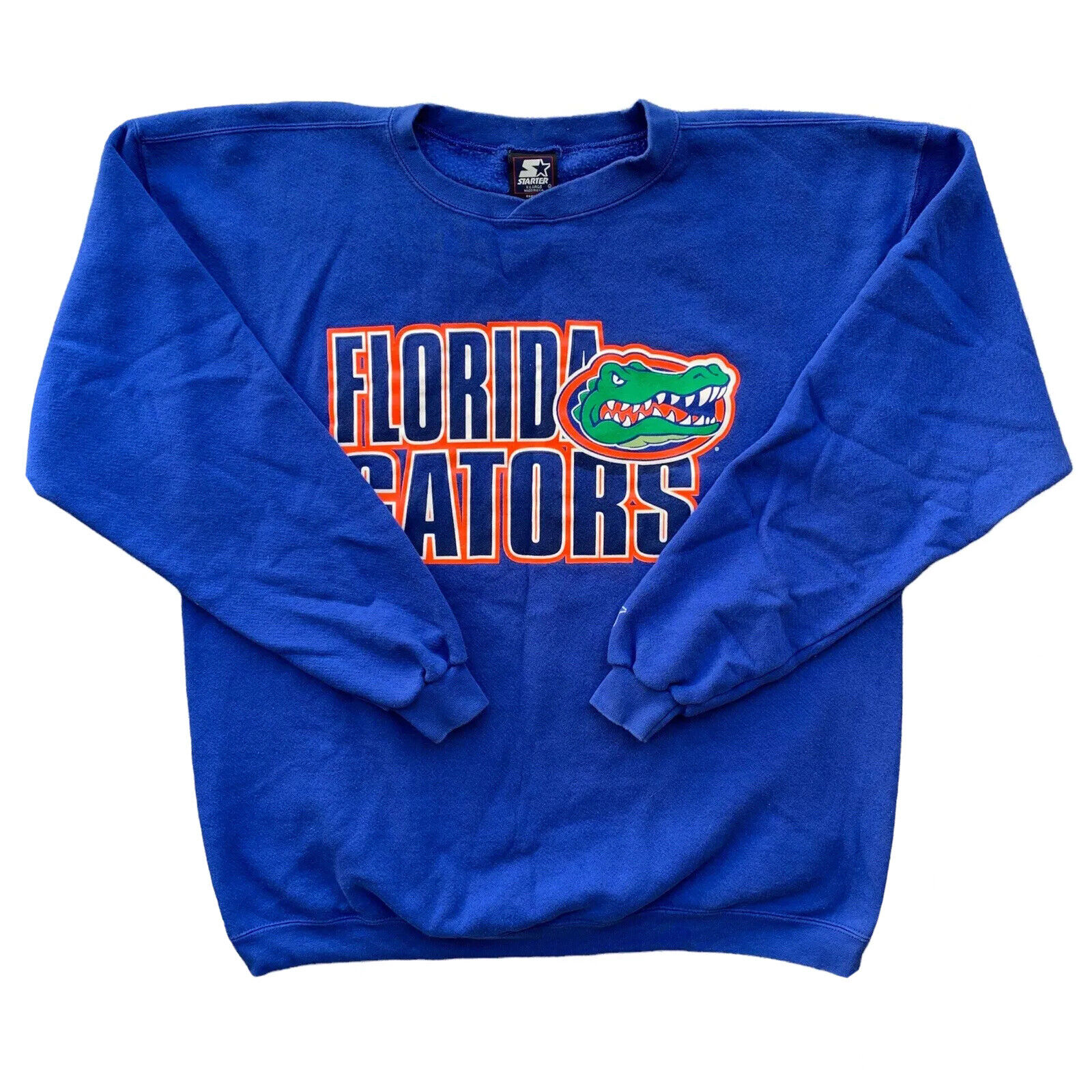 Vintage Florida Gators Sweatshirt UF Crewneck Football Blue Made in USA Full Size