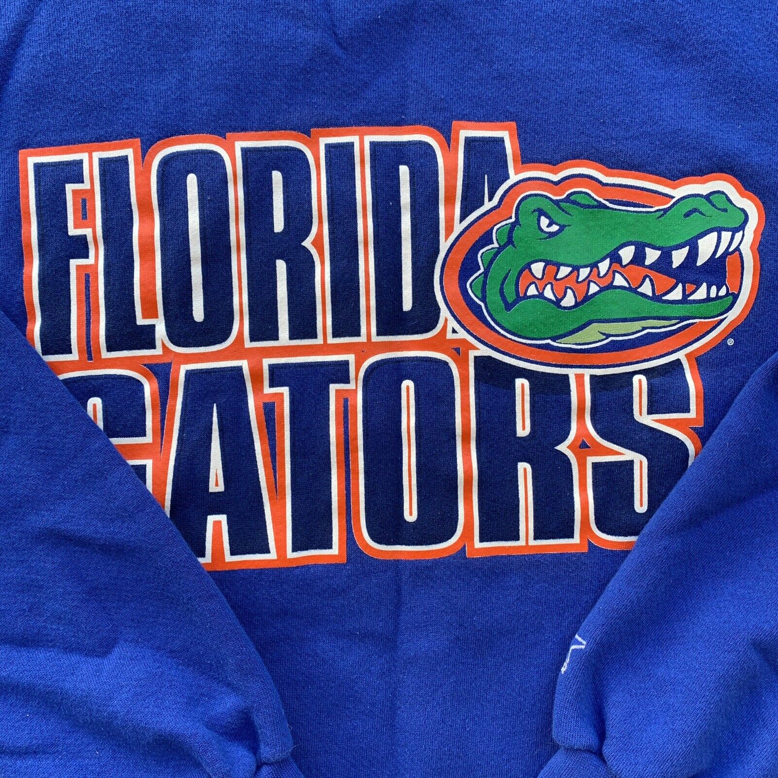 Vintage Florida Gators Sweatshirt UF Crewneck Football Blue Made in USA Full Size
