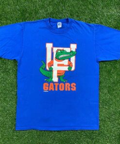 Vintage Florida Gators T Shirt Made In USA NCAA College Football UF University of Florida 90s