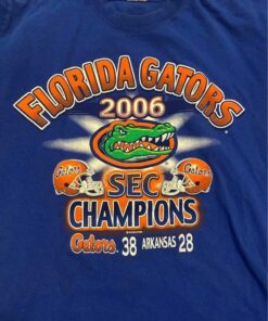Vintage Florida Gators Vintage T Shirts 38 28 2006 Gatos Vs Arkansas Crewneck Sweatshirt