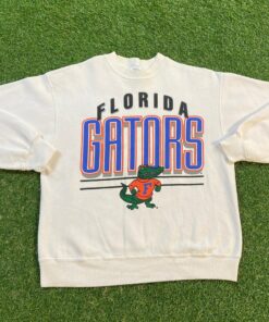 Vintage Gators University of Florida Crewneck Sweatshirt Full Size Swamp UF Orange Blue Alligator Gainesville Pull Over Hoodie