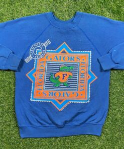 Vintage Gators University of Florida Crewneck Sweatshirt Made In USA UF Alligator Gainesville Pull Over Hoodie