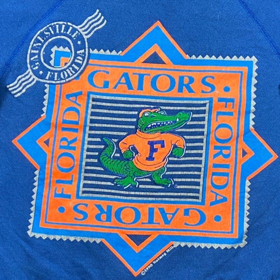 Vintage Gators University of Florida Crewneck Sweatshirt Made In USA UF Alligator Gainesville Pull Over Hoodie