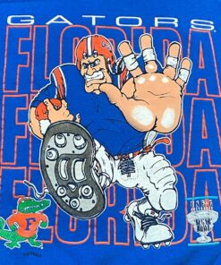 Vintage Gators University of Florida Crewneck Sweatshirt Size Medium M NCAA College Football Swamp UF Orange Blue Alligator Gainesville