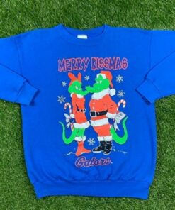 Vintage Gators University of Florida Merry Kissmass Crewneck Sweatshirt