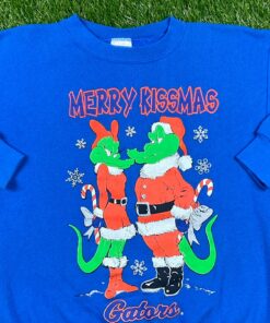 Vintage Gators University of Florida Merry Kissmass Crewneck Sweatshirt