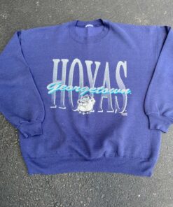 Vintage Georgetown Hoyas College Graphic Crewneck