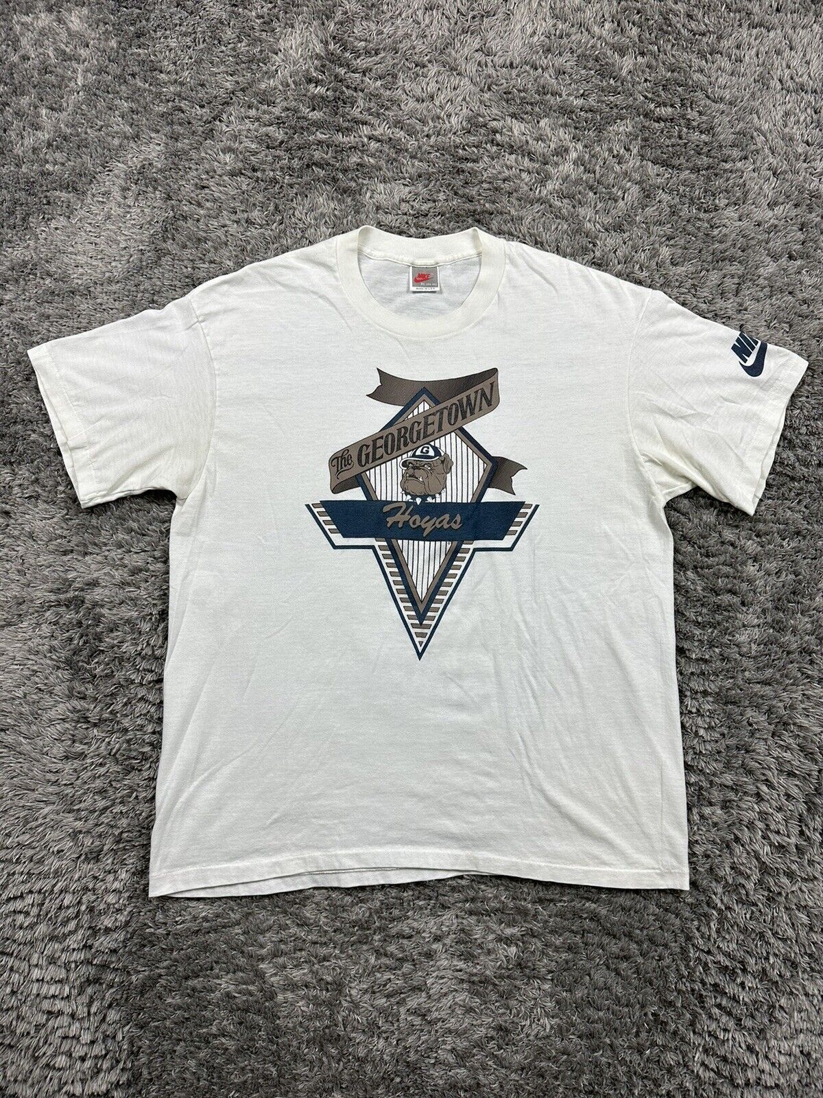 Vintage Georgetown Hoyas University College 90s T Shirt Adult