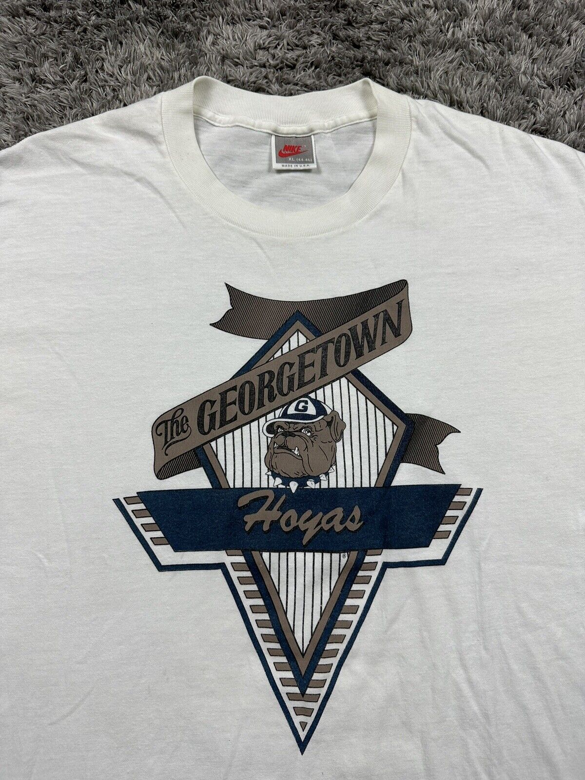 Vintage Georgetown Hoyas University College 90s T Shirt Adult
