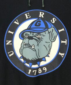 Vintage Georgetown University Georgetown Hoyas Football NCAA Hoodie Sweatshirt