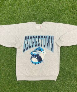 Vintage Georgetown University Hoyas Crewneck Sweatshirt Jerzees Made USA