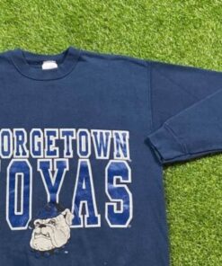 Vintage Georgetown University Hoyas Crewneck Sweatshirt Made USA