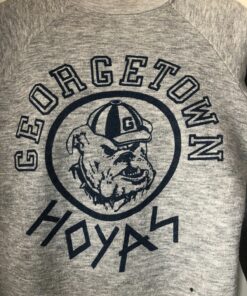 Vintage Georgetown University Hoyas NCAA Crew Neck Sweatshirt Mens